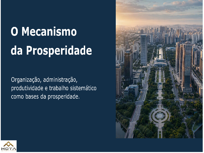 O Mecanismo da Prosperidade